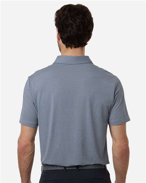 Men's Performance Textured Polo - White/ Collegiate Navy