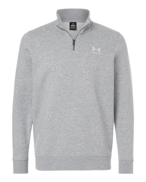 Men's Icon Fleece Quarter-Zip Pullover - Mod Grey Light Heather/ White