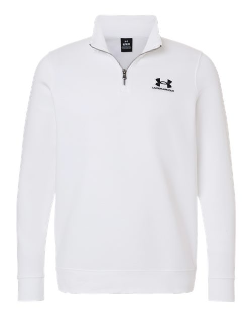 Men's Icon Fleece Quarter-Zip Pullover - White/ Black