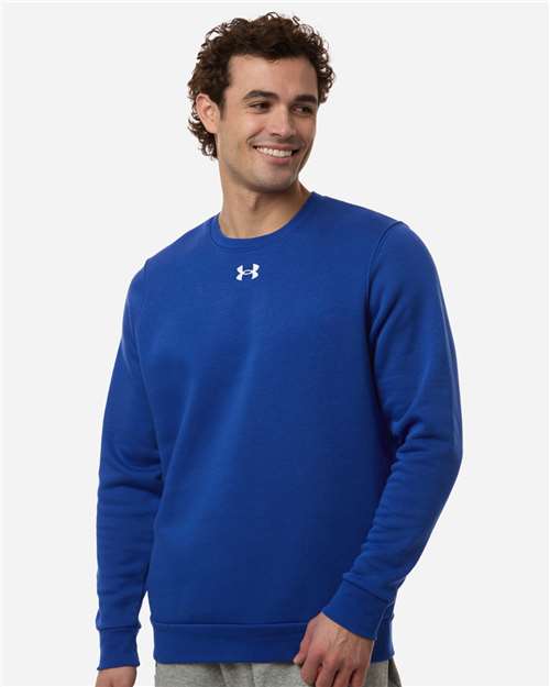 Men's Team Icon Fleece Crew - Royal/ White