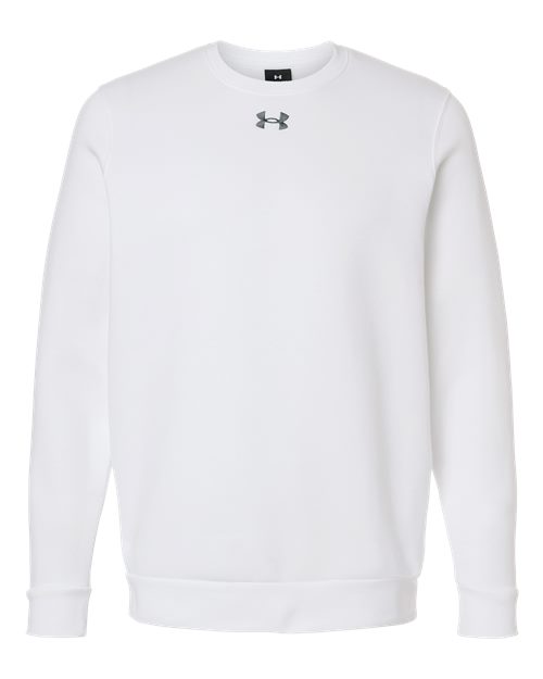 Men's Team Icon Fleece Crew - White/ Pitch Grey Medium Heather