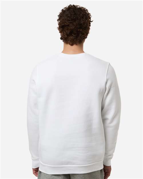 Men's Team Icon Fleece Crew - White/ Pitch Grey Medium Heather