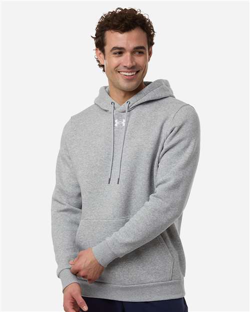 Men's Team Icon Fleece Hooded Sweatshirt - Mod Grey Light Heather/ White