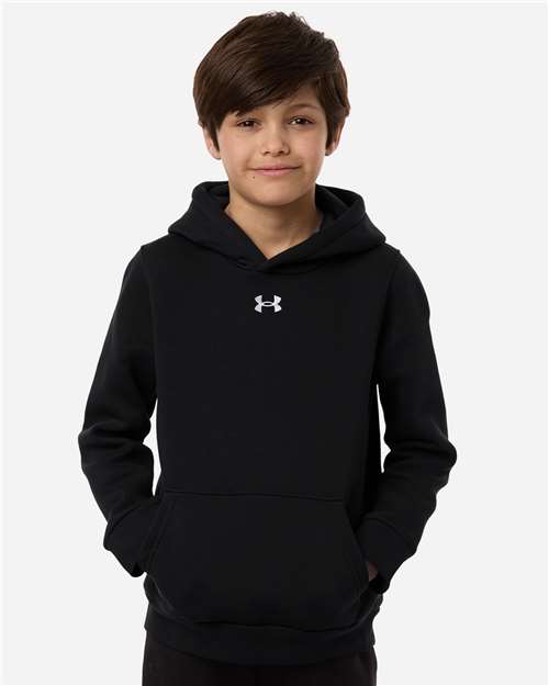 Youth Team Icon Fleece Hooded Sweatshirt - Black/ White
