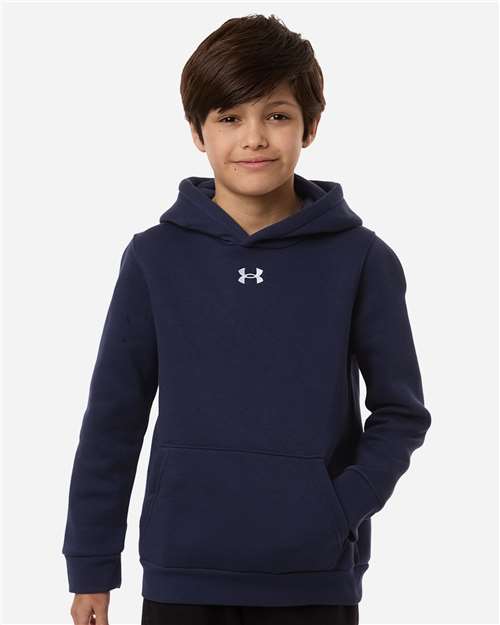 Youth Team Icon Fleece Hooded Sweatshirt - Midnight Navy/ White