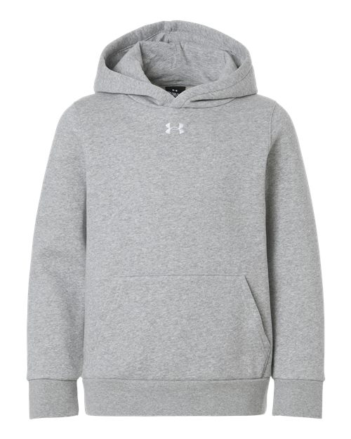 Youth Team Icon Fleece Hooded Sweatshirt - Mod Grey Light Heather/ White