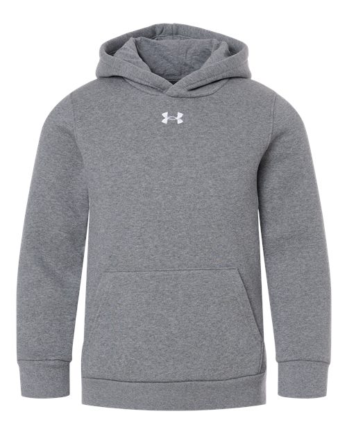 Youth Team Icon Fleece Hooded Sweatshirt - Pitch Grey Medium Heather/ White