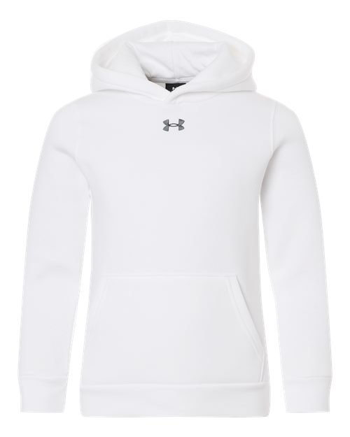 Youth Team Icon Fleece Hooded Sweatshirt - White/ Pitch Grey Medium Heather