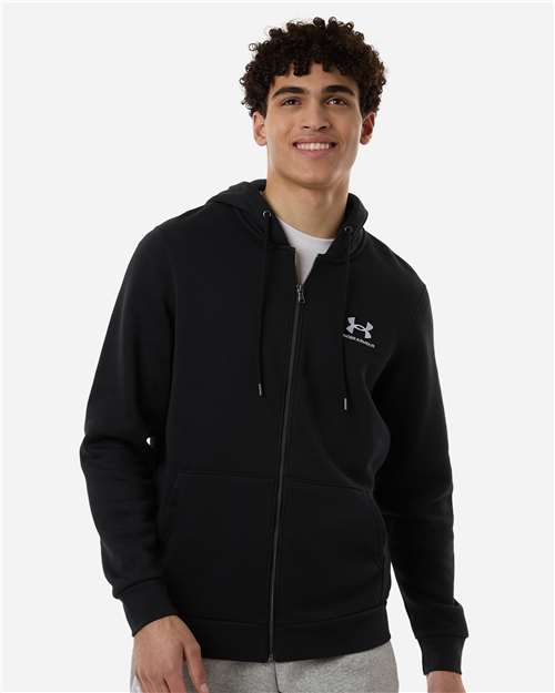 Men's Icon Fleece Hooded Full-Zip - Black/ White
