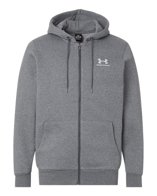 Men's Icon Fleece Hooded Full-Zip - Pitch Grey Medium Heather/ White
