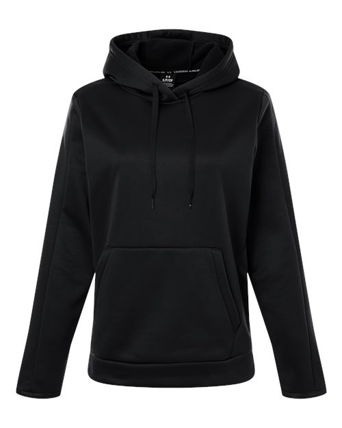 Women's Armour Fleece Pro Hooded Sweatshirt - Black/ White
