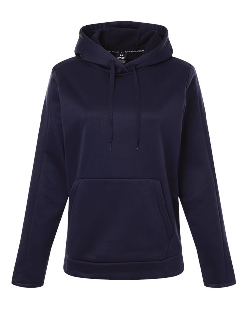 Women's Armour Fleece Pro Hooded Sweatshirt - Midnight Navy/ White