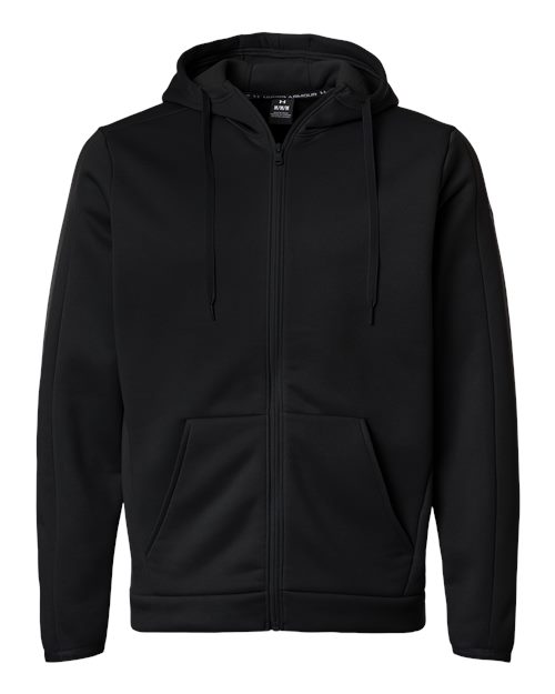 Men's Armour Fleece Pro Hooded Full-Zip - Black/ White