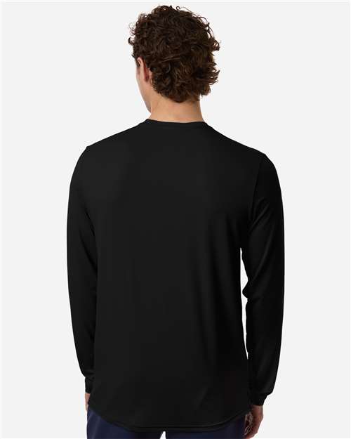 Men's Team Vanish Long Sleeve T-Shirt - Black/ White