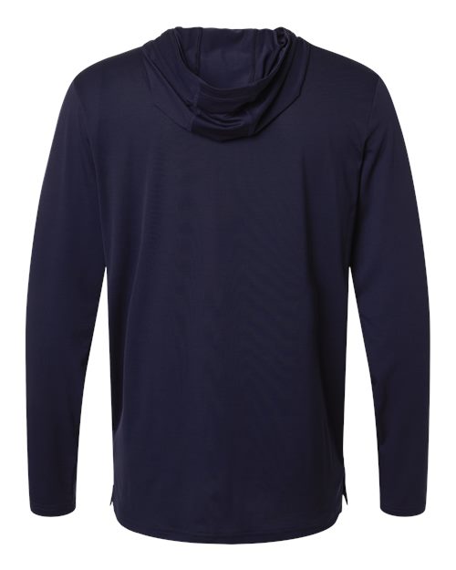Men's Team Vanish Hooded Long Sleeve T-Shirt - Midnight Navy/ White