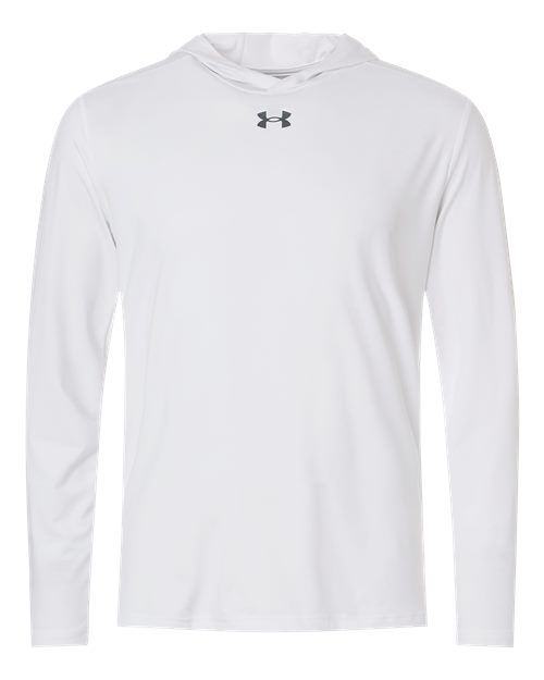 Men's Team Vanish Hooded Long Sleeve T-Shirt - White/ Pitch Grey
