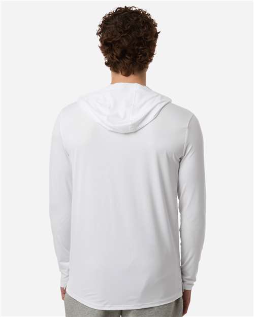 Men's Team Vanish Hooded Long Sleeve T-Shirt - White/ Pitch Grey