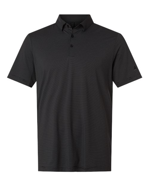 Men's Ultimate365 Pencil Stripe Climacool Polo - Carbon/ Black