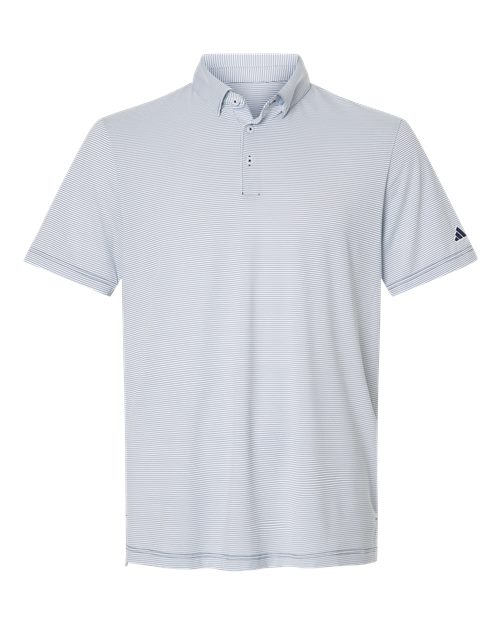 Men's Ultimate365 Pencil Stripe Climacool Polo - White/ Collegiate Navy