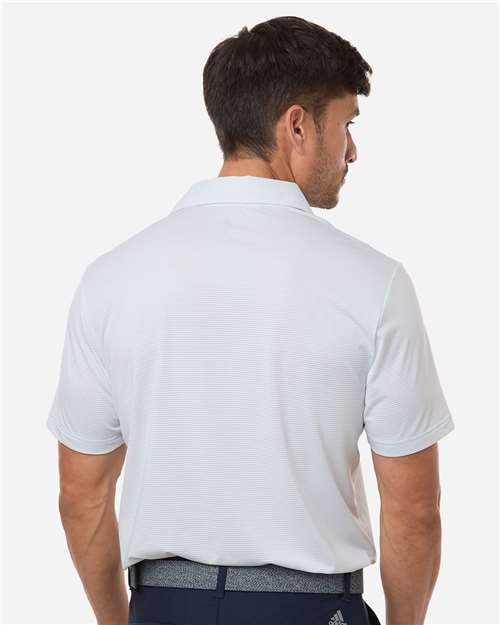 Men's Ultimate365 Pencil Stripe Climacool Polo - White/ Wonder Sage