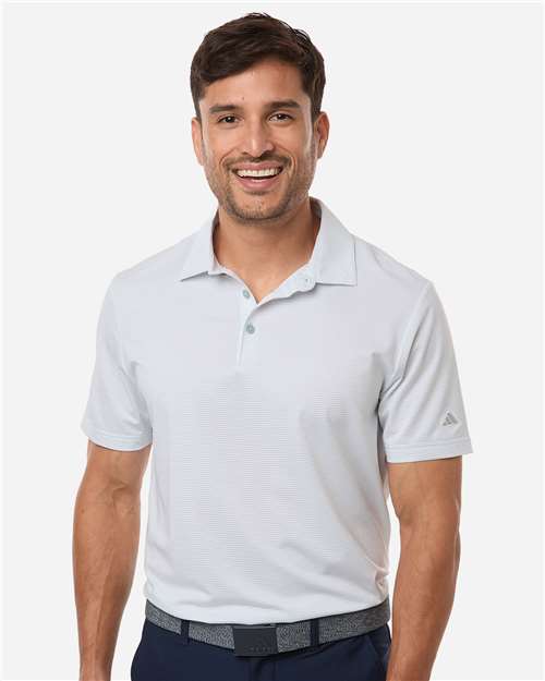Men's Ultimate365 Pencil Stripe Climacool Polo - White/ Wonder Sage