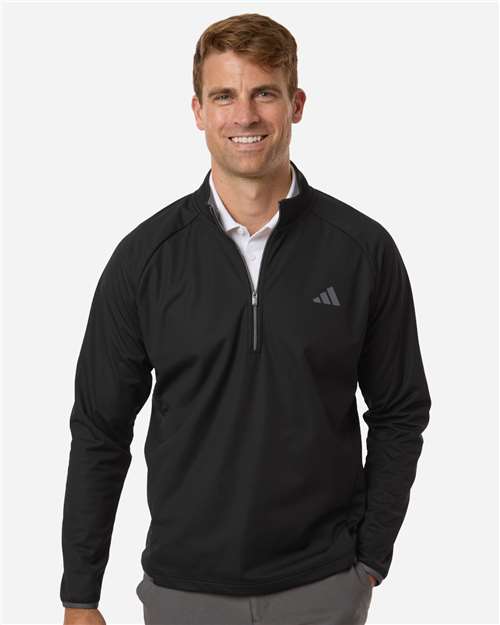 Men's Ultimate365 Wind Quarter-Zip Pullover - Black