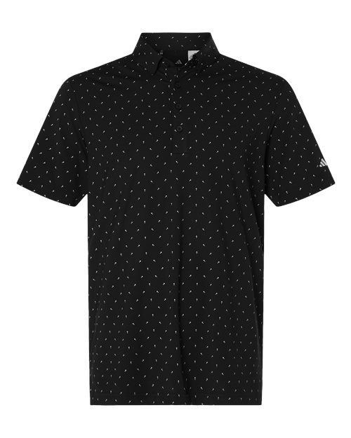 Men's Ultimate365 Micro Print Polo - Black