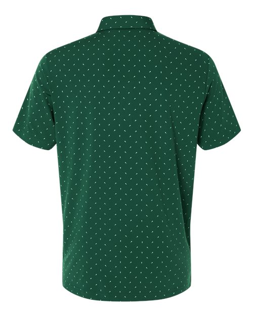 Men's Ultimate365 Micro Print Polo - Collegiate Green