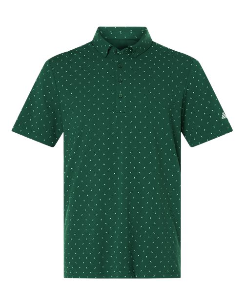 Men's Ultimate365 Micro Print Polo - Collegiate Green