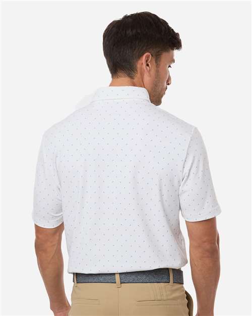 Men's Ultimate365 Micro Print Polo - White