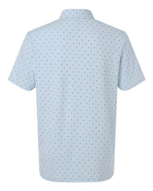 Men's Ultimate365 Micro Print Polo - Crystal Sky