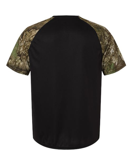 Unisex Realtree® Performance Colorblock T-Shirt - Camo/ Black