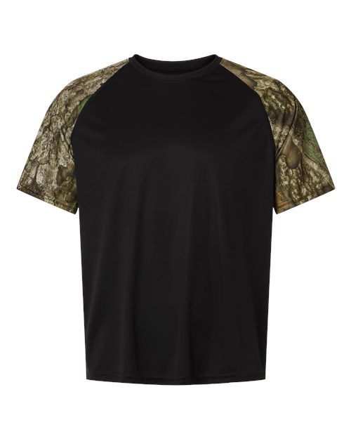 Unisex Realtree® Performance Colorblock T-Shirt - Camo/ Black