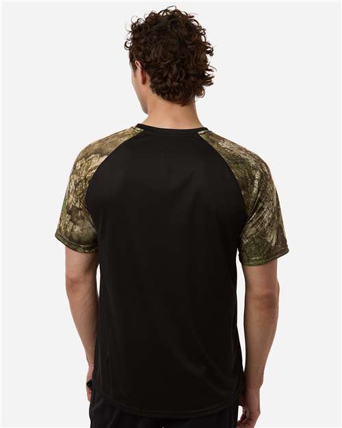 Unisex Realtree® Performance Colorblock T-Shirt - Camo/ Black