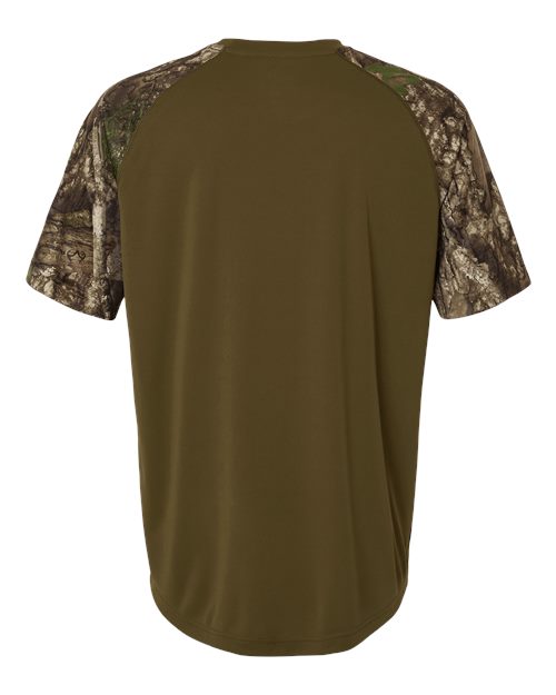 Unisex Realtree® Performance Colorblock T-Shirt - Camo/ Green