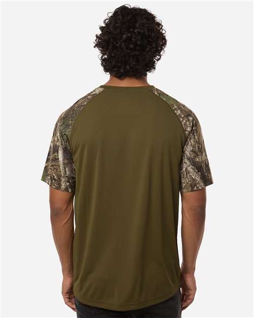 Unisex Realtree® Performance Colorblock T-Shirt - Camo/ Green