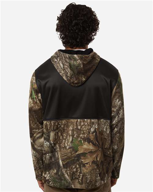 Unisex Realtree® Performance Colorblocked Full-Zip Hooded Sweatshirt - Camo/ Black