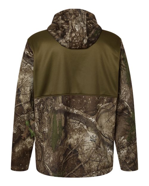Unisex Realtree® Performance Colorblocked Full-Zip Hooded Sweatshirt - Camo/ Green