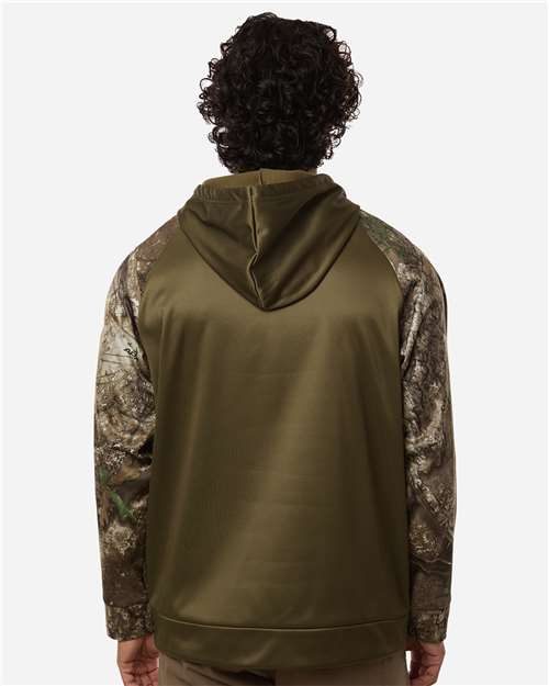 Unisex Realtree® Performance Colorblocked Hooded Sweatshirt - Camo/ Green