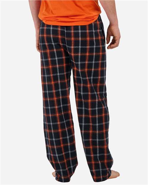 Black/ Orange/ White Plaid
