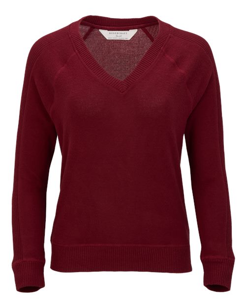 Women's Cuddle V-Neck Pullover - Mantra Red