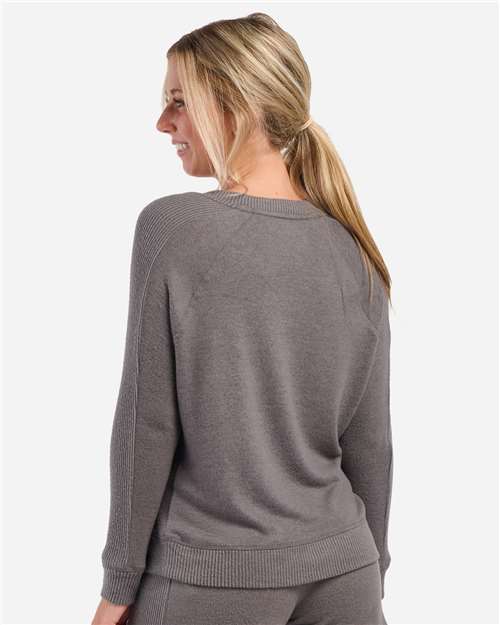 Women's Cuddle V-Neck Pullover - Meditation Grey