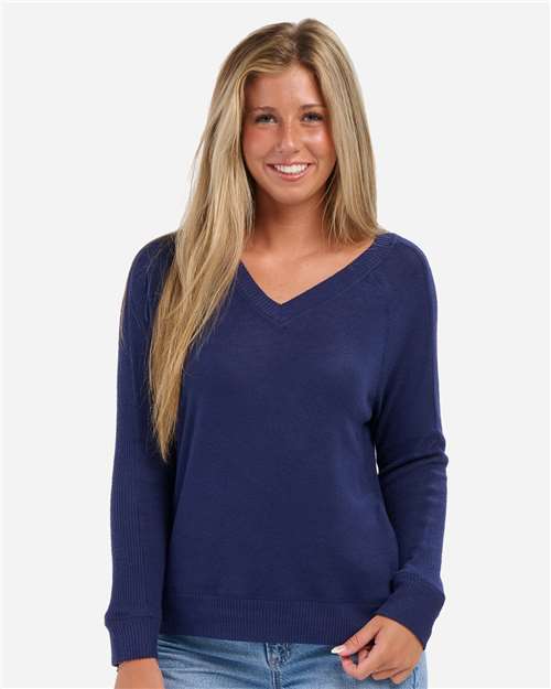 Women's Cuddle V-Neck Pullover - Navy
