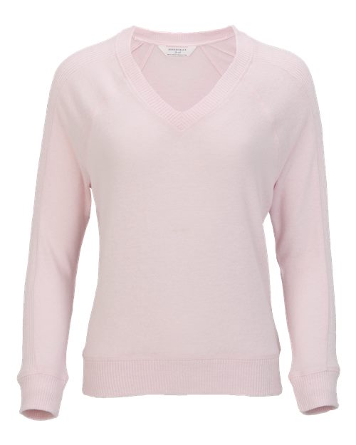 Women's Cuddle V-Neck Pullover - Pink Serenity
