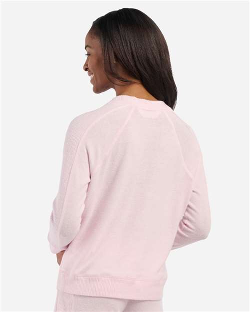 Women's Cuddle V-Neck Pullover - Pink Serenity