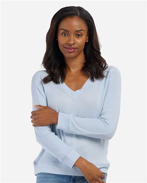 Women's Cuddle V-Neck Pullover - Sky Blue