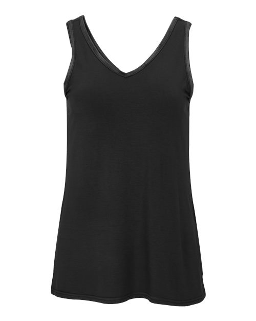 Women's Bamboo V-Neck Tank Top - Black