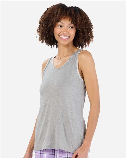 Women's Bamboo V-Neck Tank Top - Oxford Heather