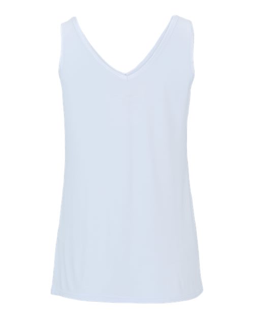 Women's Bamboo V-Neck Tank Top - Sky Blue