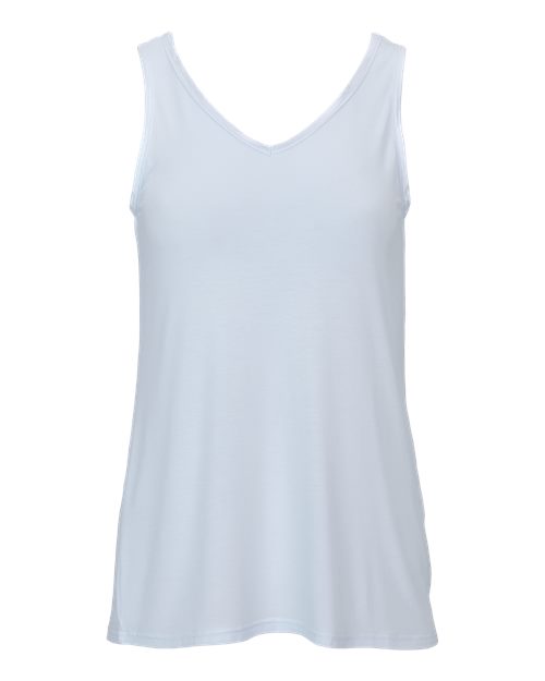 Women's Bamboo V-Neck Tank Top - Sky Blue